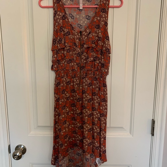 Xhilaration Arrow Style Half Zipper High Low Dress Women’s Size Medium - Picture 1 of 5
